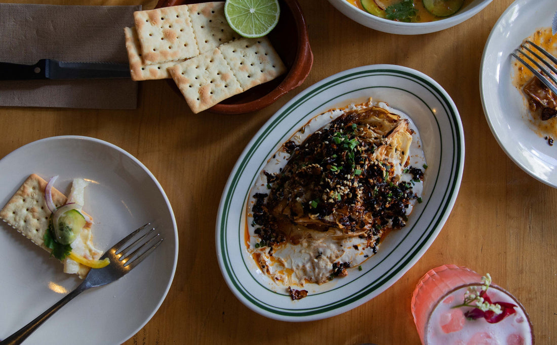 Some of the food at Brisbane's Best Vegan & Vegetarian Restaurant